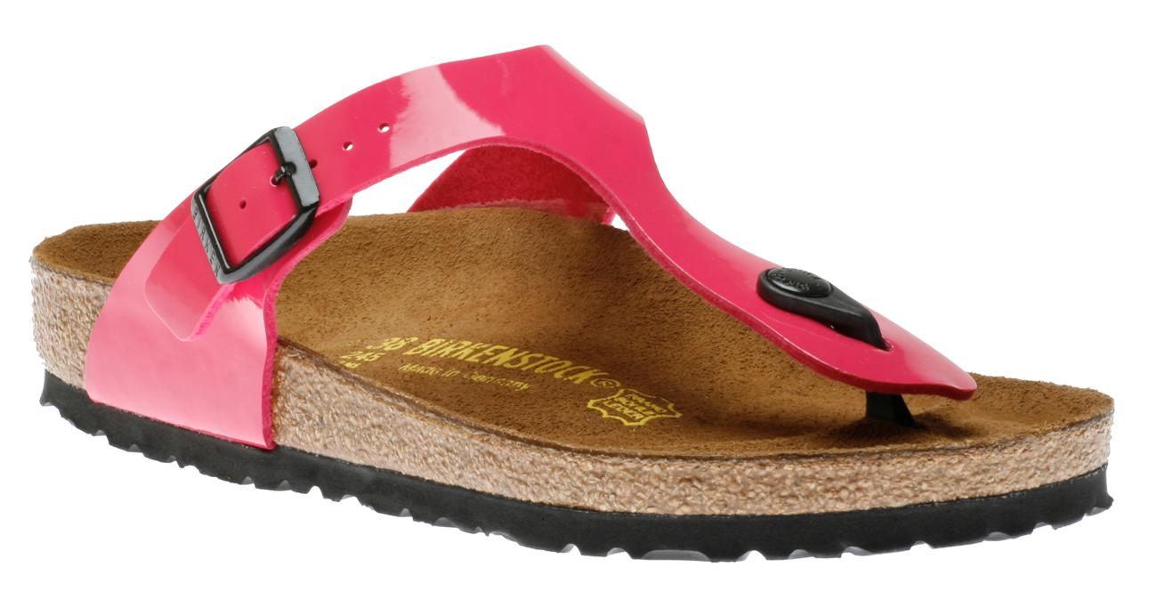 Birkenstock Gizeh Pink Patent 845601 Women's Toe Thong Shoes | Walking ...